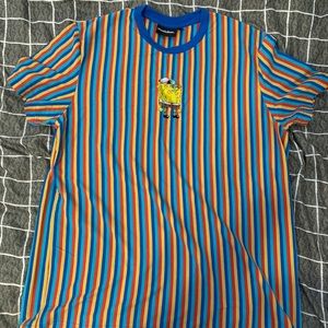 SpongeBob Squarepants Embroidered Striped T-Shirt